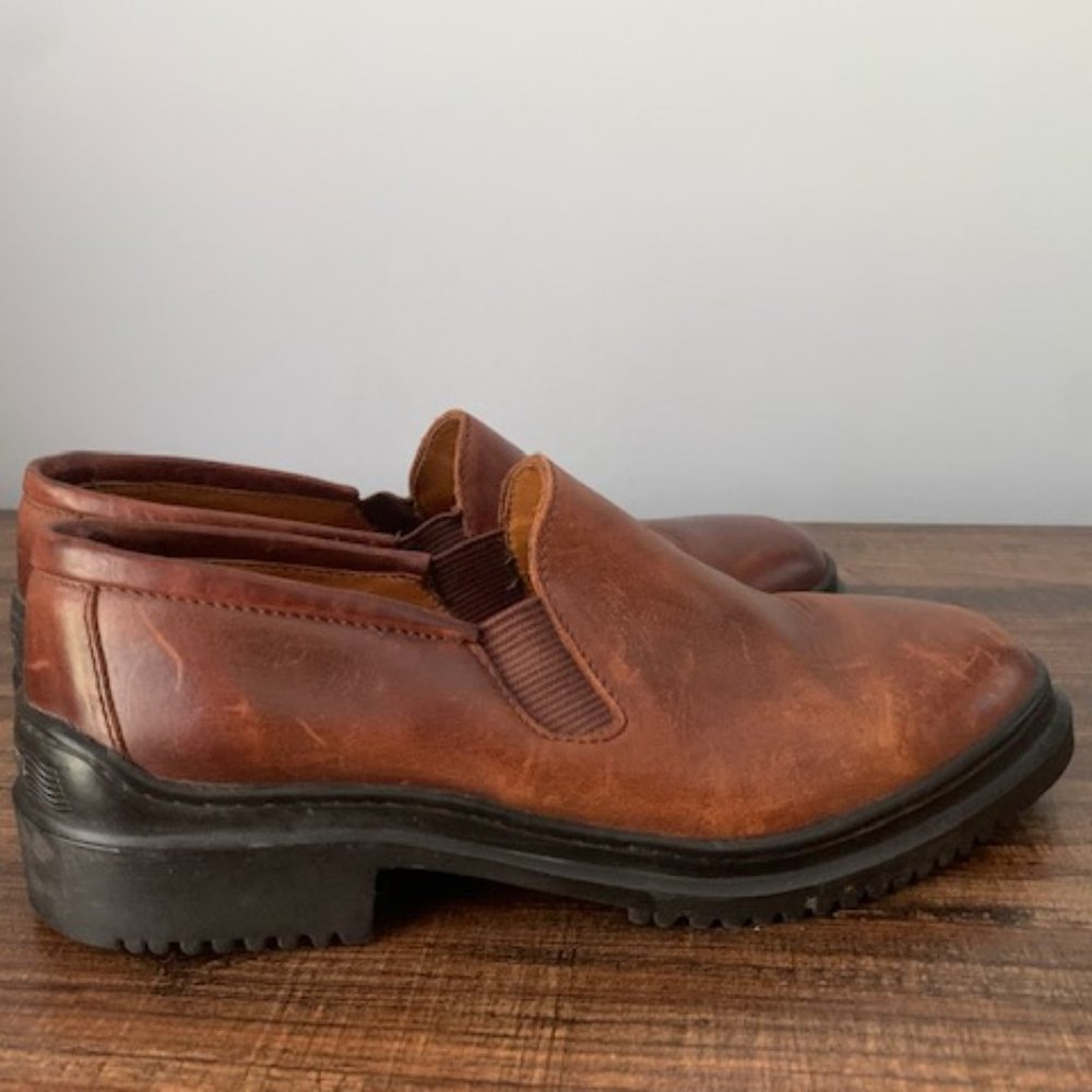 Cole Haan Brown Leather Slip-On Flats